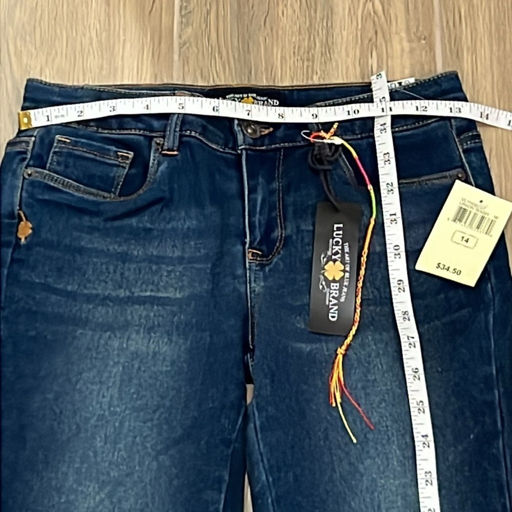 Lucky Brand Girls Jeans Zoe Jeggings Skinny Adjustable Waist Stretchy Comfy Blue - Picture 8 of 14